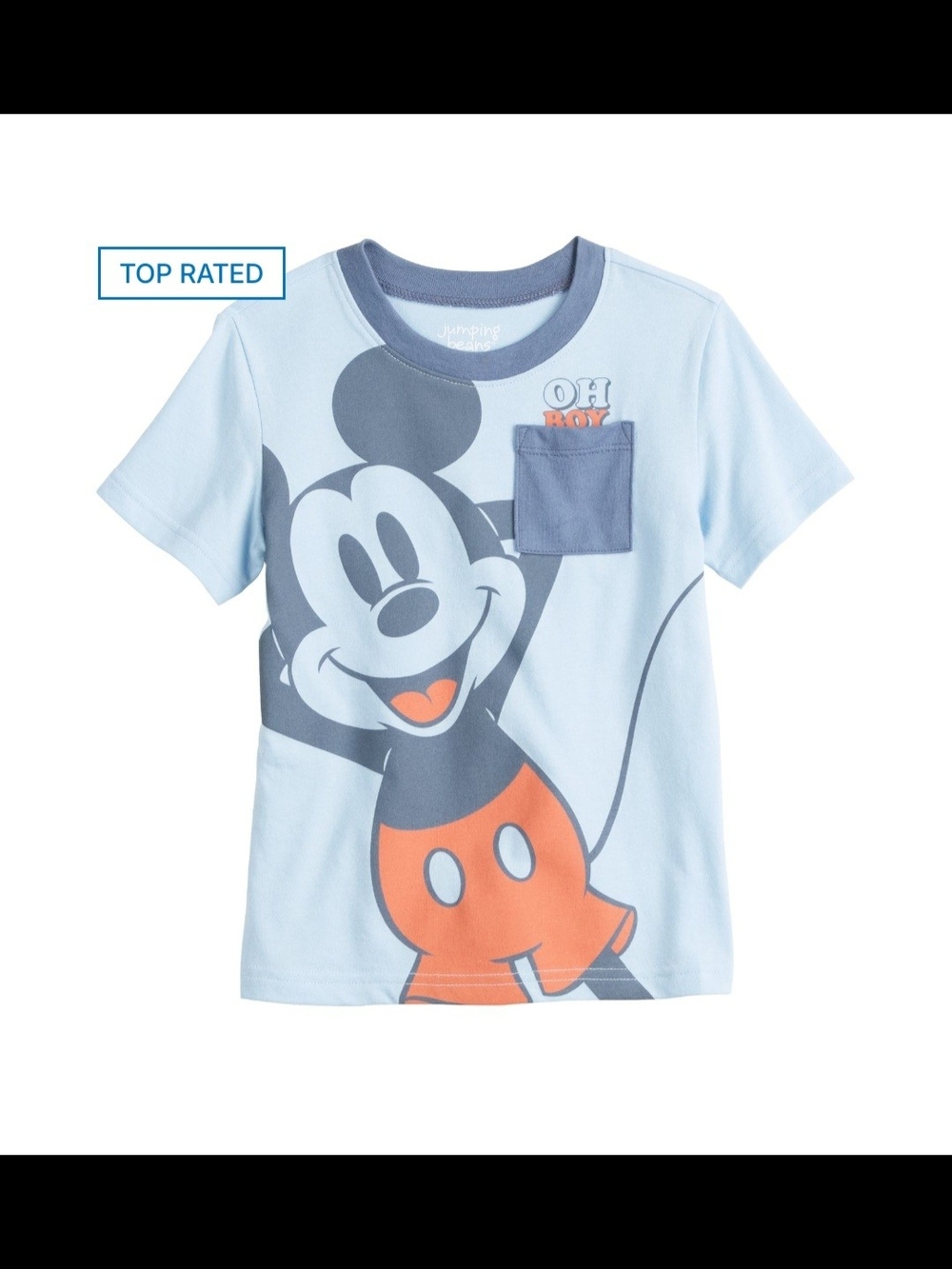 🌻 NWT Disney Mickey Mouse Pocket Graphic Tee (12M)